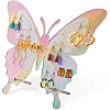 1 Bag Butterfly Laser Acrylic Slant Back Jewelry Earrings Display Stands ODIS-FG0002-02-1