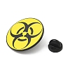 Radioactive Sign Enamel Pin JEWB-D018-02A-EB-3