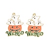 Halloween Alloy Enamel Pendant ENAM-B047-07LG-1