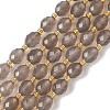 Natural Gray Agate Beads Strands G-F809-A31-01-2