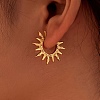 Brass Hoop Earrings EJEW-Z143-01G-1