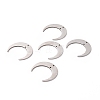 201 Stainless Steel 2-Loop Link Charms X-STAS-N090-LA039-P-4