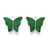 Alloy Acrylic Pendants ENAM-R136-01I-S-2