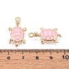 Alloy Enamel Pendants PALLOY-T092-26G-03-3