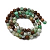 Natural Serpentine Beads Strands G-RM250101-D8-6mm-5
