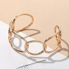 ElectrophoresisIron Cuff Bangles for Women BJEW-M057-06G-4