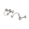 Non-Tarnish 316 Stainless Steel Clip-on Earring Findings X-STAS-K274-09P-2