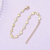 Brass Link Chain Bracelets for Women BJEW-JB12746-2