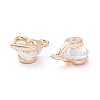 Alloy Clear Cubic Zirconia Charms ZIRC-A022-10G-2