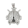 Brass Micro Pave Cubic Zirconia Pendants KK-A260-07B-P-1