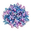 UV Plating Rainbow Iridescent Acrylic Beads OACR-G012-09D-3