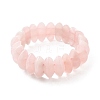 Bicone Natural Rose Quartz Beads Stretch Bracelets for Women BJEW-C097-05C-4