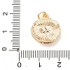 Brass & Natural Tiger Eye Pendants KK-A279-12G-3