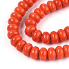 Opaque Spray Painted Glass Beads GLAA-ZX008-8mm-18M-3