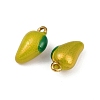 304 Stainless Steel Enamel Pendants STAS-Z140-05G-03-2