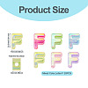 20Pcs UV Plating Transparent Acrylic European Beads OACR-TADJ0001-19F-3