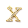 Rack Plating Brass Micro Pave Cubic Zirconia Pendant KK-H449-76G-20-1