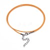 Waxed Cotton Cord Necklace Making LS-MAK-S034-023-3