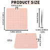 2Pcs Square Silicone Hot Mats for Hot Dishes AJEW-GF0008-26C-2