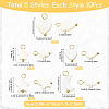 50Pcs Natural Freshwater Shell Pendants FIND-SC0020-74-2