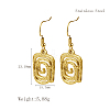 Stylish Stainless Steel Spiral Pendant Dangle Earrings for Daily Wear NP0587-1-1