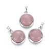 Natural Rhodochrosite Pendants G-L512-B18-1