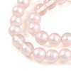 Baking Paint Transparent Glass Beads Strands DGLA-N011-8mm-03-3