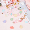 50Pcs Opaque Acrylic Beads SACR-SC0001-29-4
