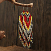 Vintage Ethnic Style Beaded Tassel Dangle Earrings LA4542-2