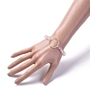 Faceted Rondelle Glass Beads Stretch Bracelets BJEW-JB04991-03-4