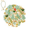 2 Sets 2 Styles Alloy & Glass Charms FIND-AR0006-17-1