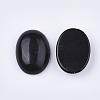 Natural Black Obsidian Cabochons X-G-S349-25A-02-2