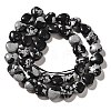 Natural Snowflake Obsidian Beads Strands G-R190-10mm-51-3