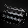 3-Tier Transparent Acrylic Minifigures Display Risers ODIS-WH0043-15A-2