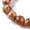 Natural Fire Crackle Agate Beads Strands G-G163-A01-04-4