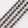 Brass Faceted Ball Chains CHC-D268-15-1