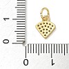 Rack Plating Brass Micro Pave Cubic Zirconia Pendants KK-K392-38G-3