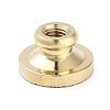 Texture Theme Roung Brass Stamp Head AJEW-M036-06N-G-3