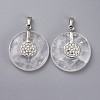 Natural Quartz Crystal Pendants G-F640-C01-1