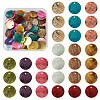 Craftdady 100Pcs 10 Colors Spray Paint Natural Akoya Shell Pendants SHEL-CD0001-01-2