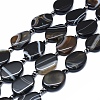 Natural Banded Agate/Striped Agate Beads Strands G-I245-60A-1