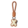 PU Leather Letter Pendant Decoration HJEW-YWC0002-001X-1
