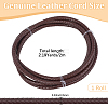 Braided Leather Cord with Core WL-CL0001-01D-2
