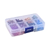 160Pcs 8 Colors Transparent Baking Painted Glass Beads DGLA-YW0001-05-6