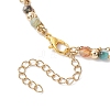 Natural Agate Round Beads Multi-strand Bracelets BJEW-JB12468-02-4