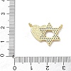 Brass Micro Pave Clear Cubic Zirconia Connector Charms KK-CBA56EF-08G-3