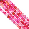 Natural Striped Agate/Banded Agate Beads Strands X-G-G545-04H-3