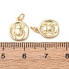 Brass Charms KK-D019-21G-3