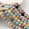 Shell Pearl Colorful Beads Strands BSHE-F013-14M-6mm-1