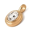 304 Stainless Steel with Rhinestone Pendants SA-CBAA9A2-13G-04-2